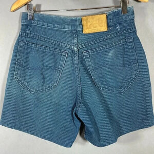 Lee engineer stripe denim jean shorts size 29